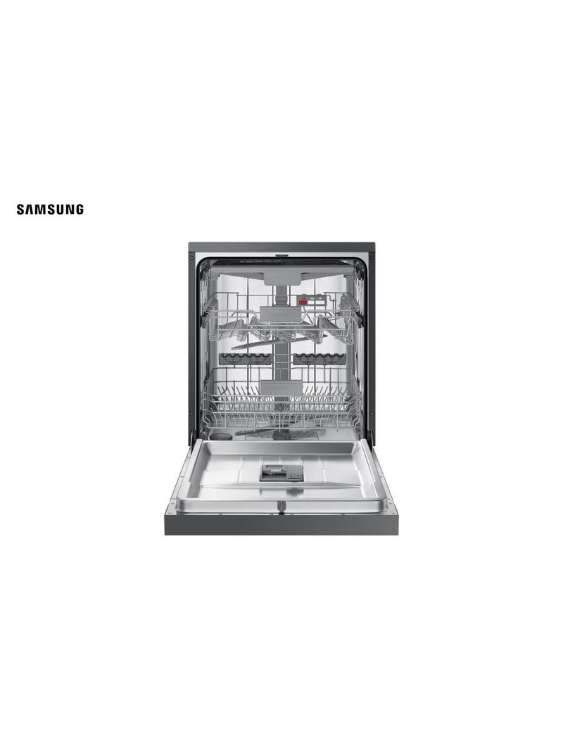 Lava-louças samsung black inox com 14 serviços, limpeza silenciosa e display led - 220v