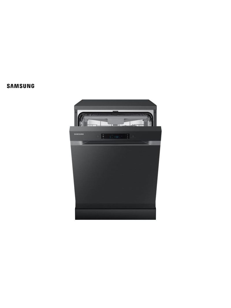 Lava-louças samsung black inox com 14 serviços, limpeza silenciosa e display led - 220v