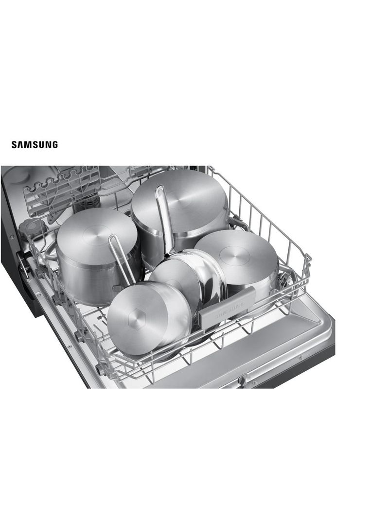 Lava-louças samsung black inox com 14 serviços, limpeza silenciosa e display led - 220v