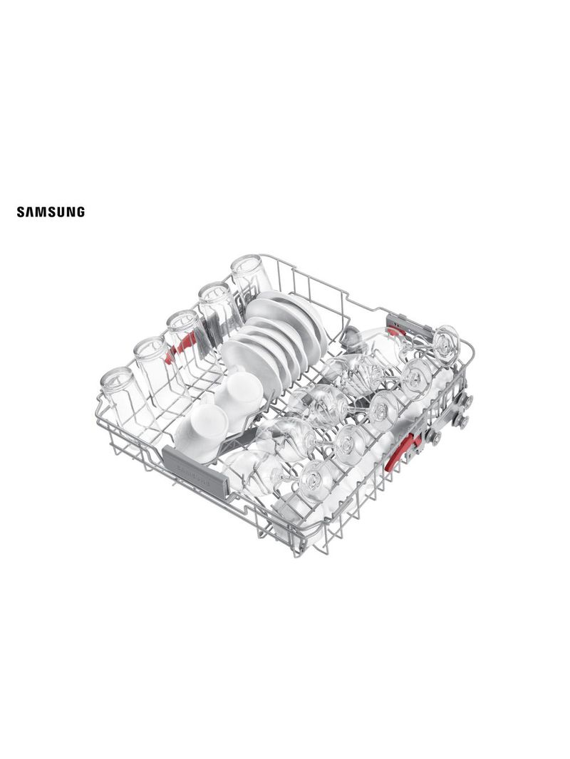 Lava-louças samsung black inox com 14 serviços, limpeza silenciosa e display led - 220v