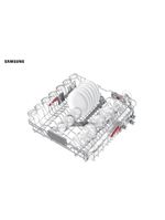 Lava-louças samsung black inox com 14 serviços, limpeza silenciosa e display led - 220v