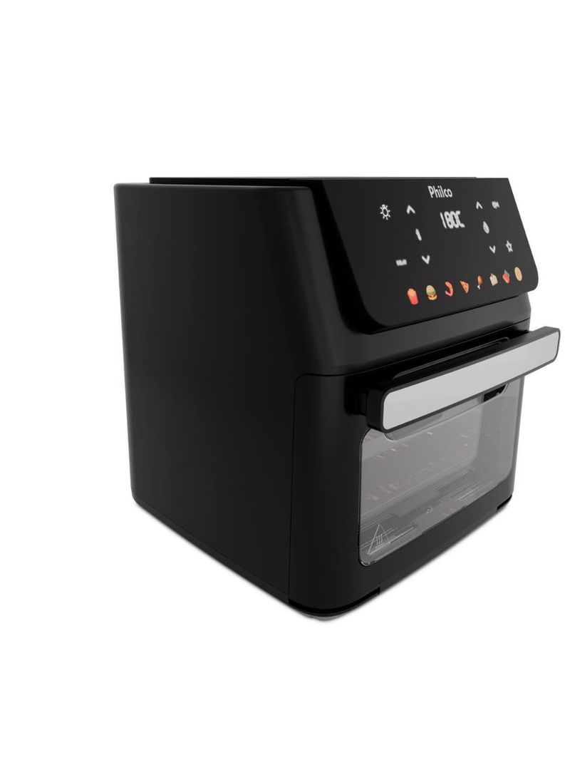 Fritadeira elétrica air fryer philco oven paf11b 11l visor removível - preta