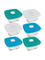 Conjunto de potes marinex facilita vap em vidro 1 l - 6 peças