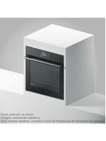 Forno de embutir elétrico electrolux oe8ea 80l experience air fryer, perfectcook360 e painel touch