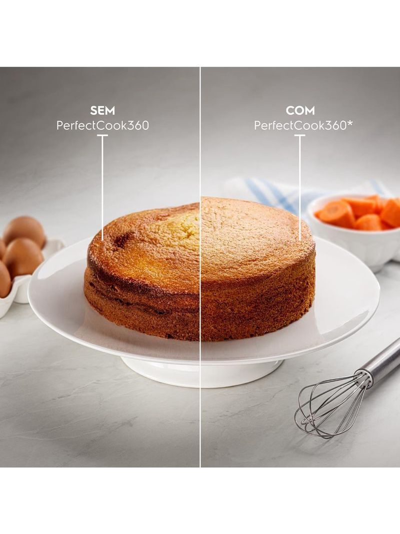 Forno de embutir elétrico electrolux oe8ea 80l experience air fryer, perfectcook360 e painel touch