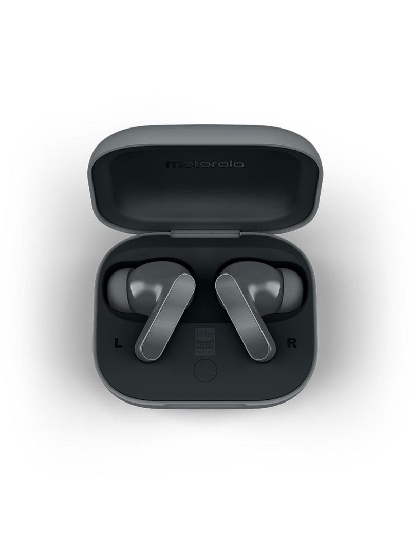 Fone de ouvido moto buds bass bluetooth cancelamento de ruído 43h bateria preto