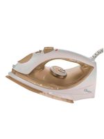 Ferro de passar a vapor base antiaderente com spray oster 5907 – dourado/branco