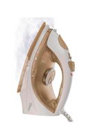Ferro de passar a vapor base antiaderente com spray oster 5907 – dourado/branco