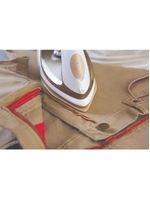 Ferro de passar a vapor base antiaderente com spray oster 5907 – dourado/branco