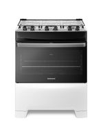 Fogão continental 5 bocas fc5ib com mesa de inox, tecnologia top limpa fácil e acendimento automático – branco