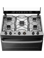 Fogão continental 5 bocas fc5ib com mesa de inox, tecnologia top limpa fácil e acendimento automático – branco