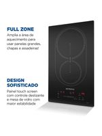 Cooktop de indução 2 bocas mondial cti-02 preto