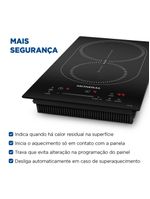 Cooktop de indução 2 bocas mondial cti-02 preto