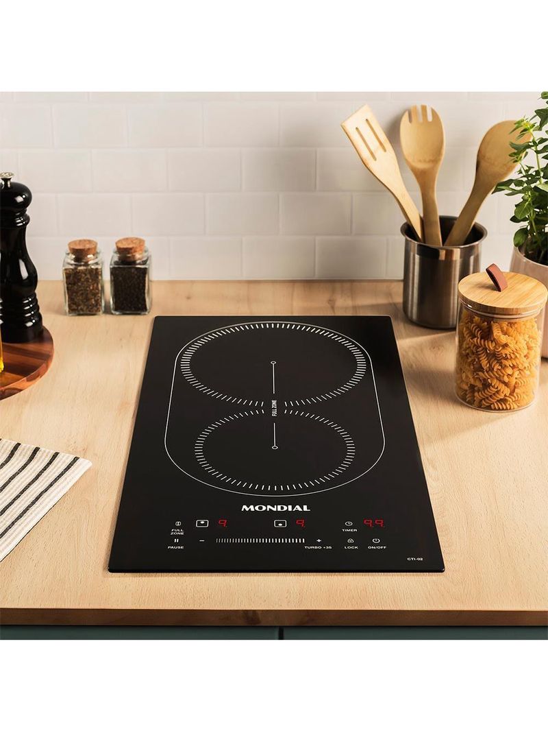 Cooktop de indução 2 bocas mondial cti-02 preto