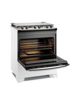 Fogão 5 bocas electrolux fe5iw efficient perfectcook vaporbake bivolt branco
