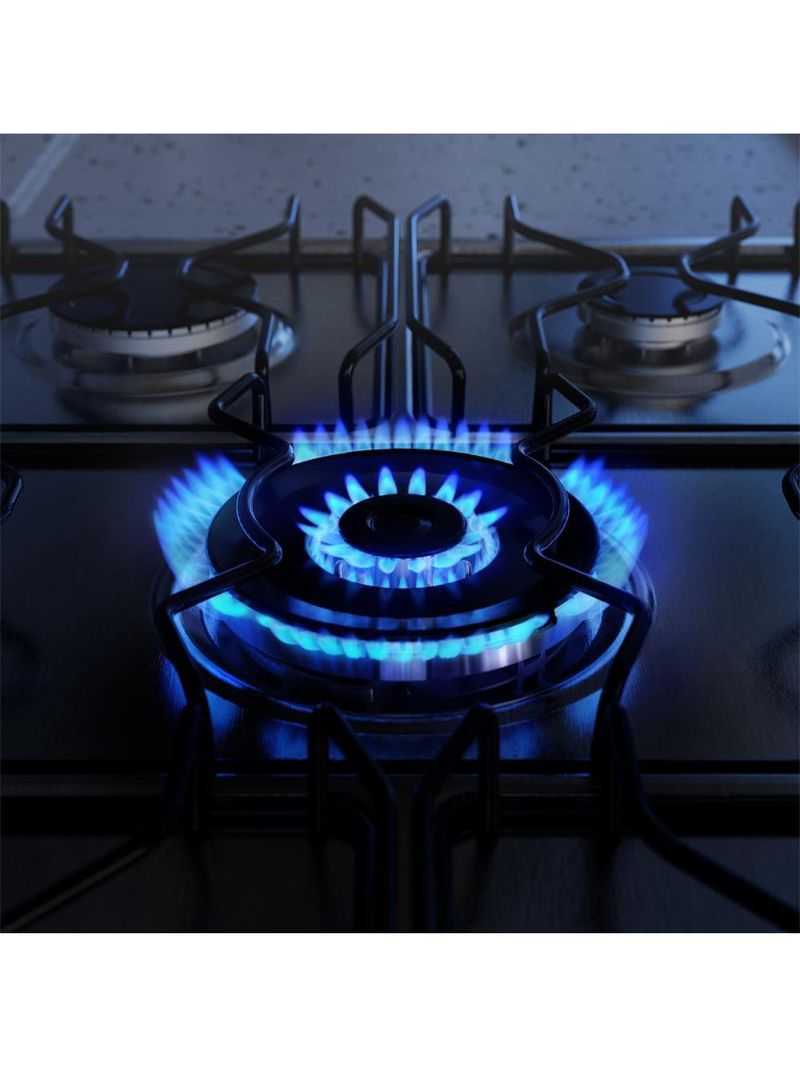 Fogão 5 bocas electrolux fe5iw efficient perfectcook vaporbake bivolt branco