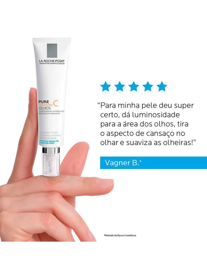 Creme anti-idade la roche-posay pure vitamin c olhos