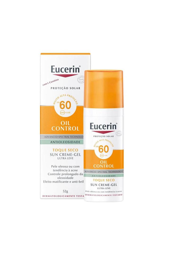 Eucerin kit – 2 protetor solar gel-creme oil control fps60