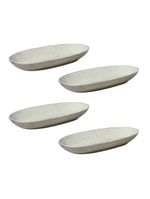 Conjunto de travessas ovais grandes porto brasil orgânico pistache 32x16cm - 4 peças