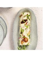 Conjunto de travessas ovais grandes porto brasil orgânico pistache 32x16cm - 4 peças