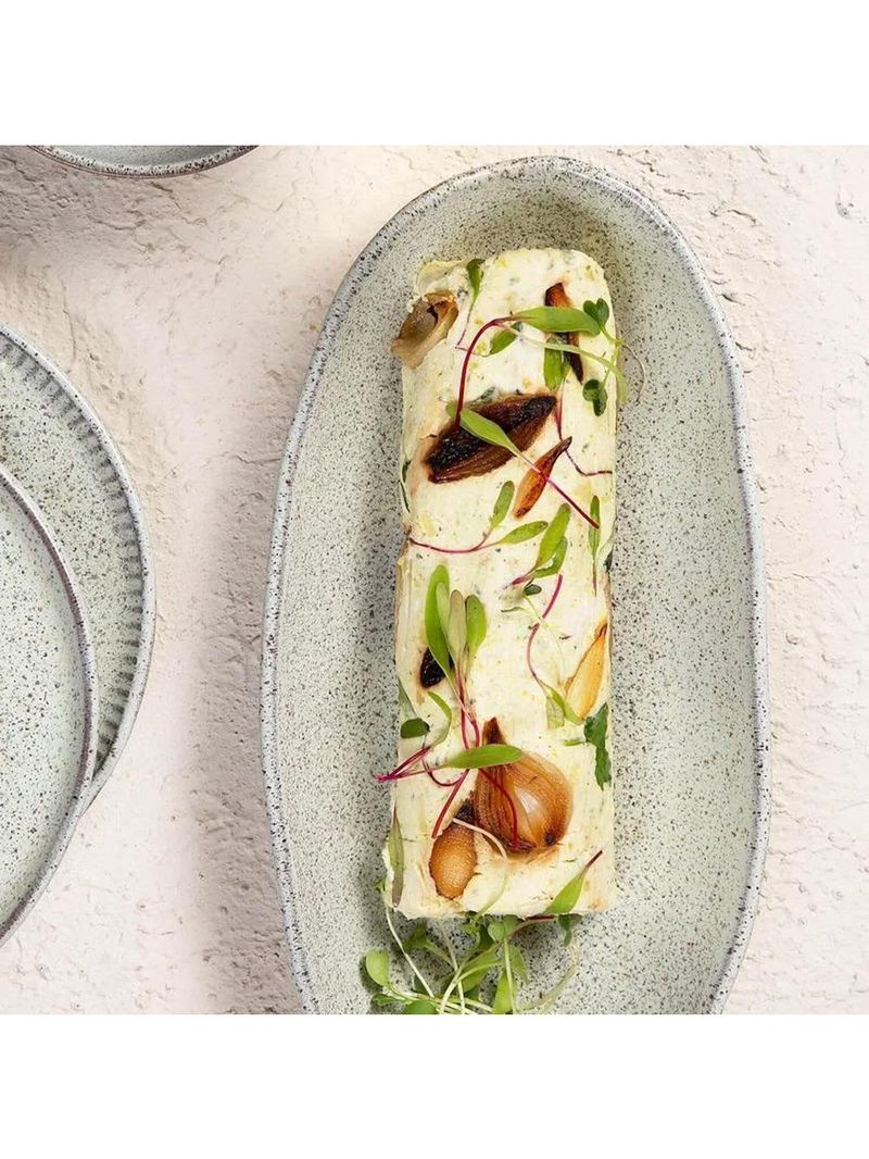 Conjunto de travessas ovais grandes porto brasil orgânico pistache 32x16cm - 4 peças