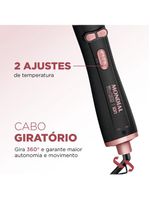 Escova rotativa mondial erb-01 1200 w bivolt - preto/golden rose