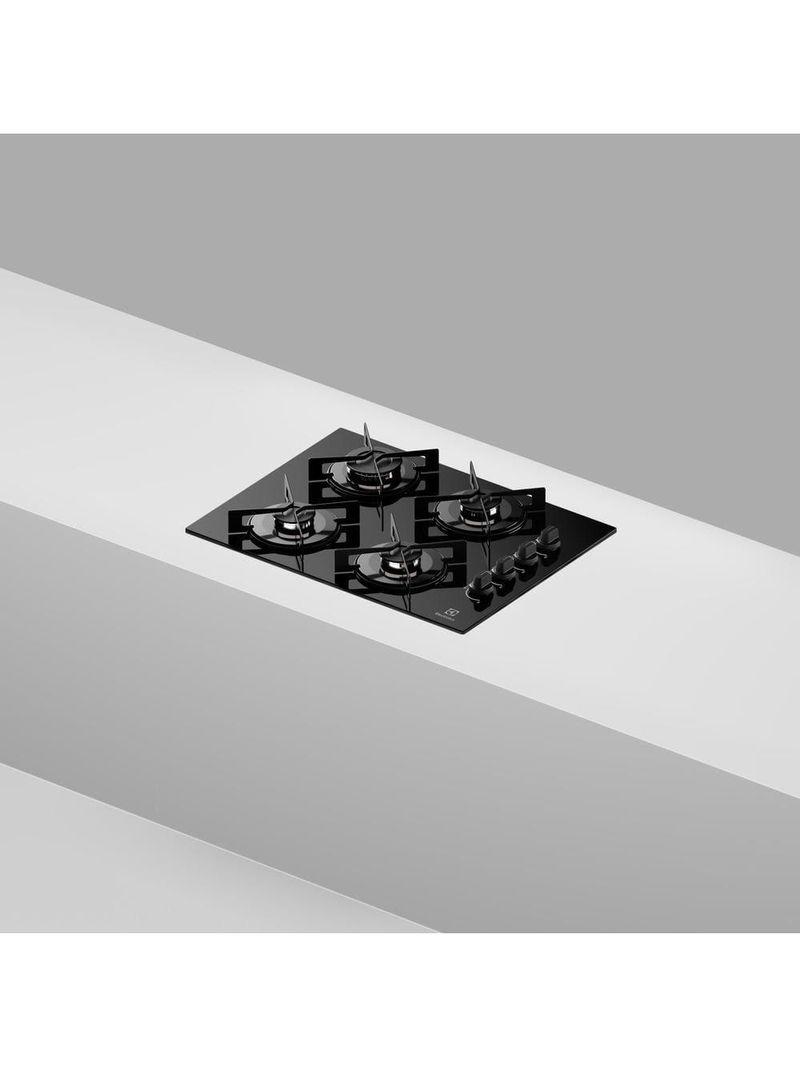 Cooktop 4 bocas electrolux ke4gr efficient mesa de vidro grade de aço fosco bivolt