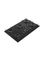 Cooktop 5 bocas consul cd075be mesa de vidro grade de aço ferro aramado bivolt preto
