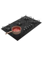 Cooktop 5 bocas consul cd075be mesa de vidro grade de aço ferro aramado bivolt preto