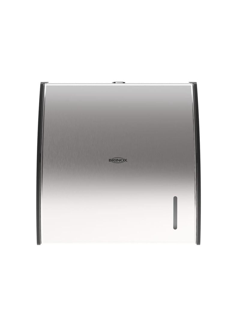 Dispenser parede papel toalha brinox decorline inox preto