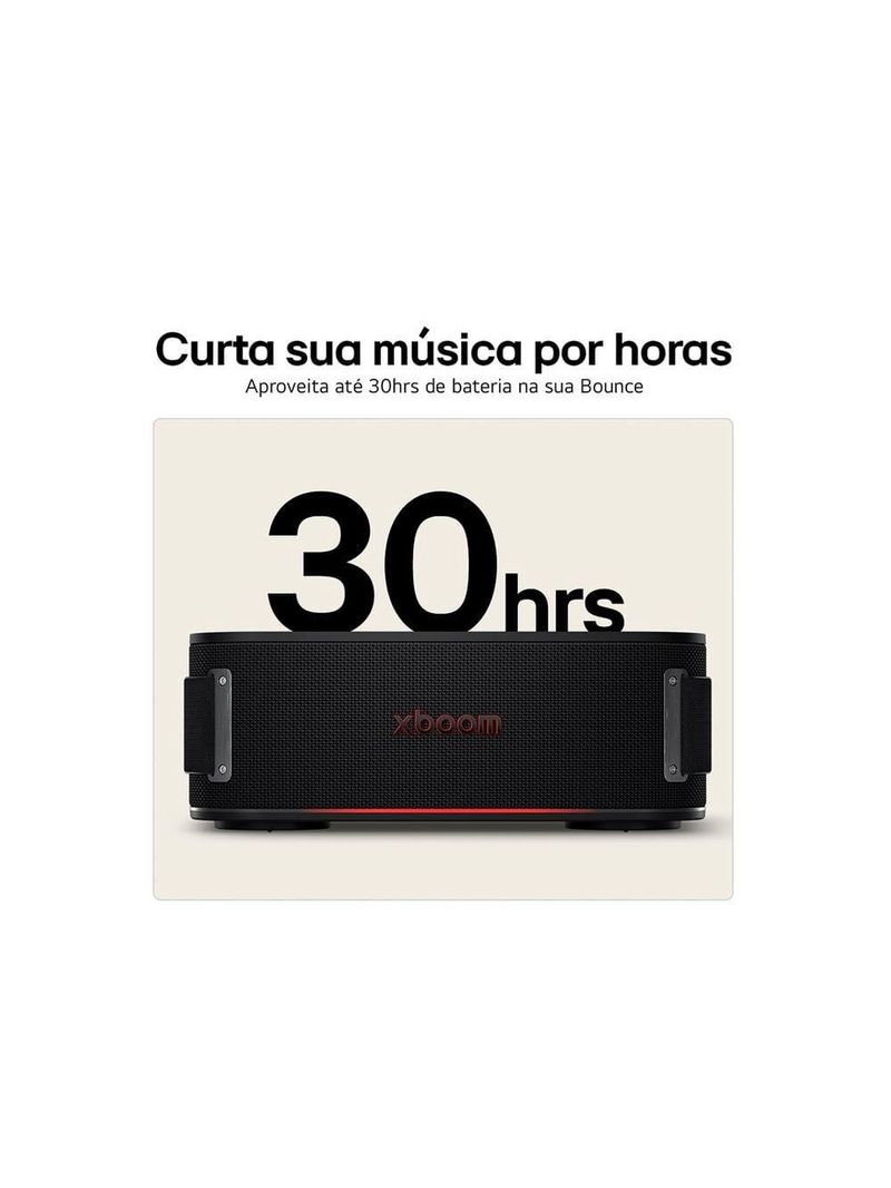 Caixa de som lg xboom bounce bluetooth 40w 30h bateria ai by william preta