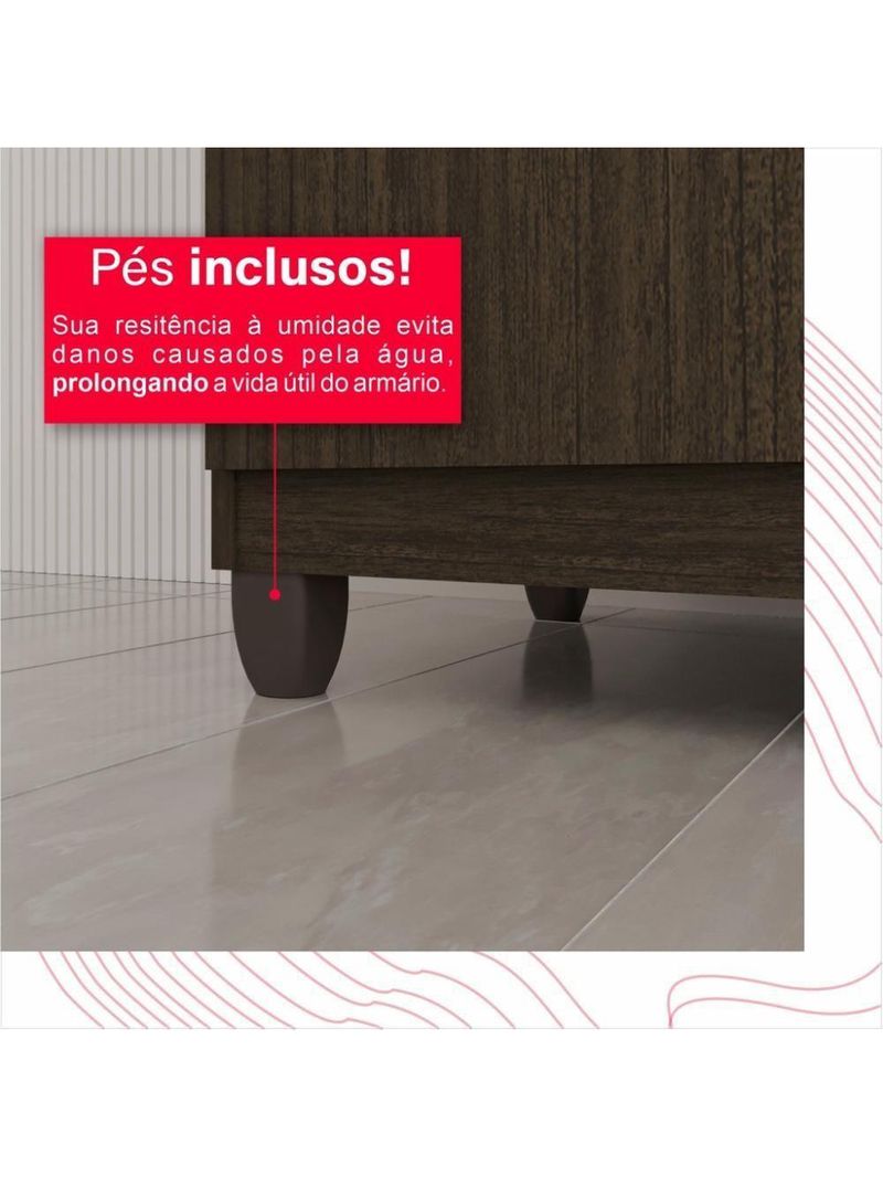Guarda-roupa De Casal Giga 5 Portas 3 Gavetas