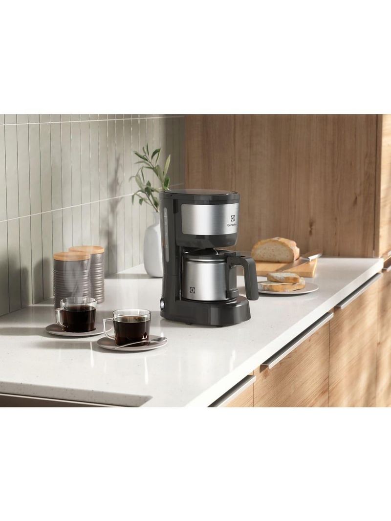 Cafeteira elétrica electrolux efficient ecm12 15 xícaras - granite gray – 600ml