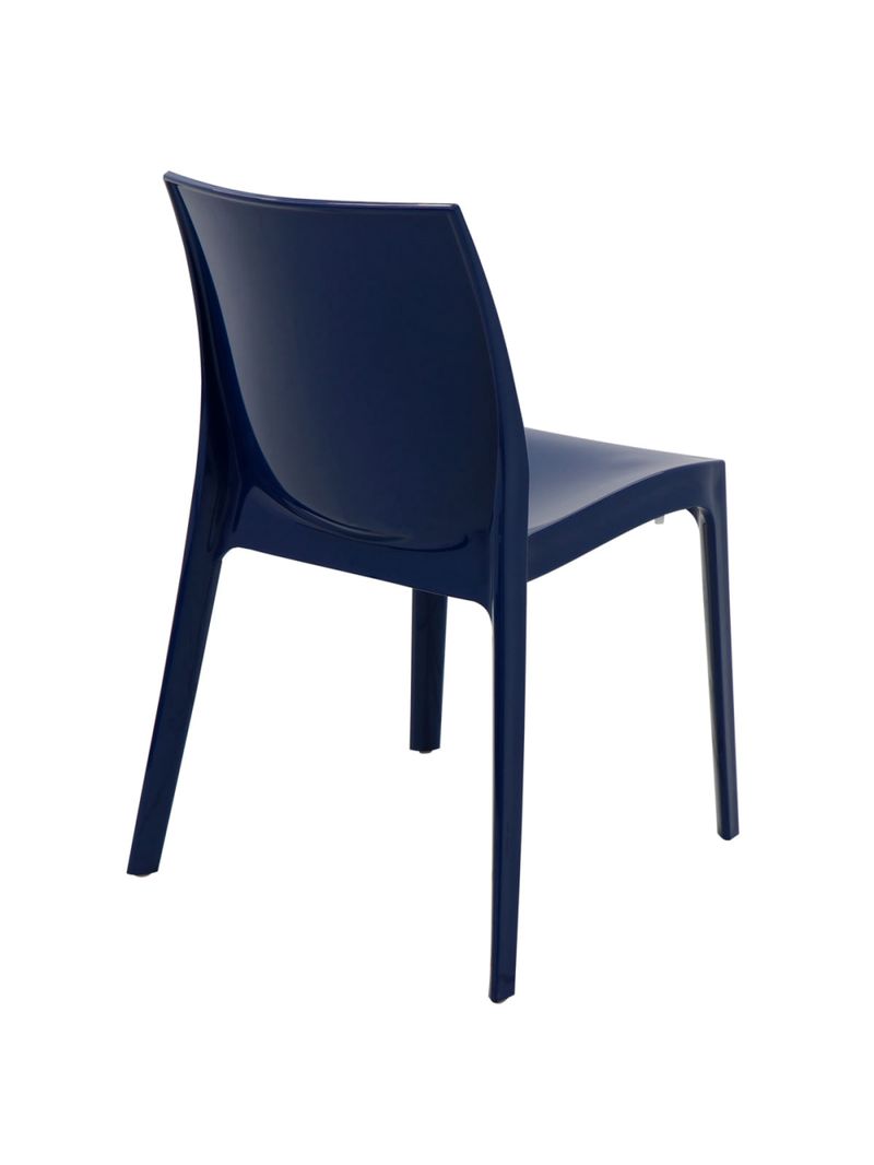 Cadeira Tramontina Alice Summa em Polipropileno Brilhoso Azul Yale