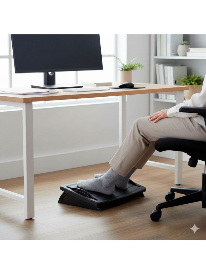 Apoio Descanso para os Pés Preto Nr17 Polipropileno 44,3x32x9,7cm Roal