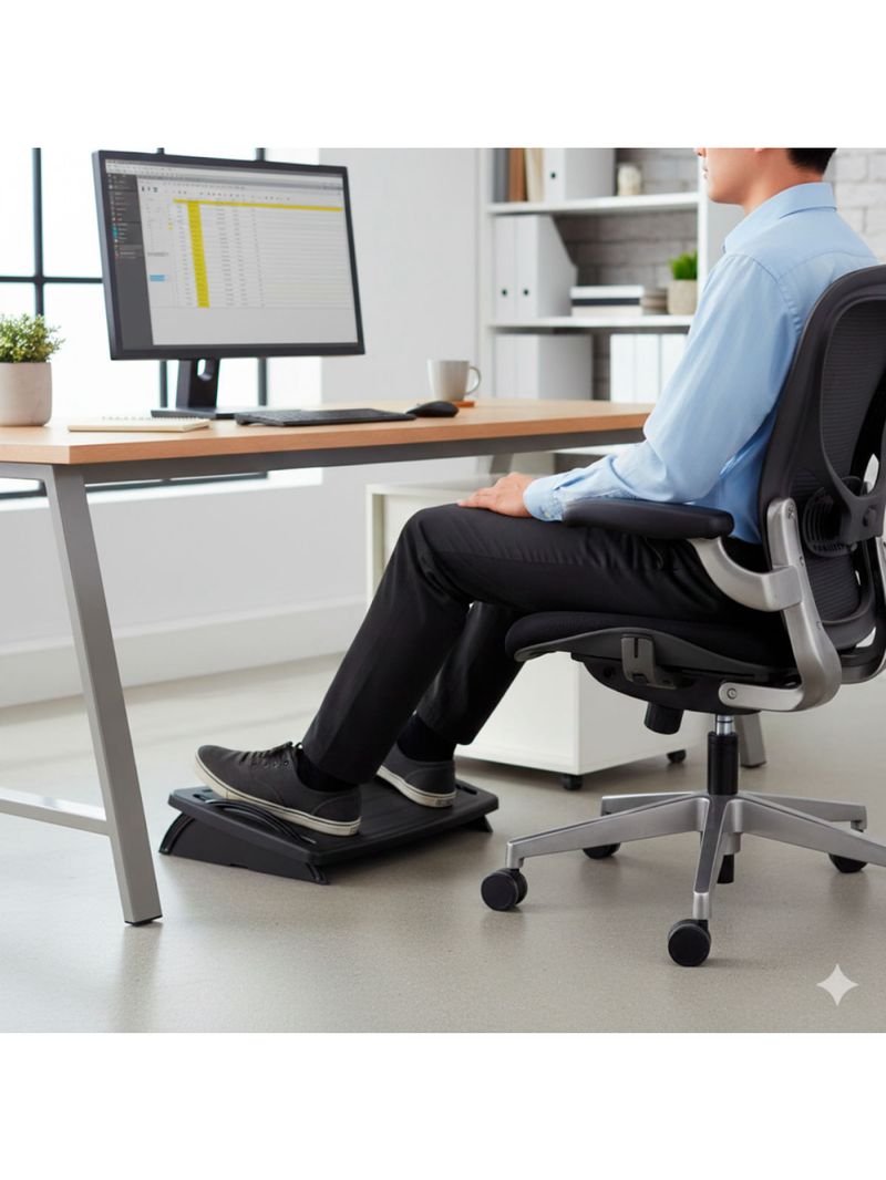 Apoio Descanso para os Pés Preto Nr17 Polipropileno 44,3x32x9,7cm Roal