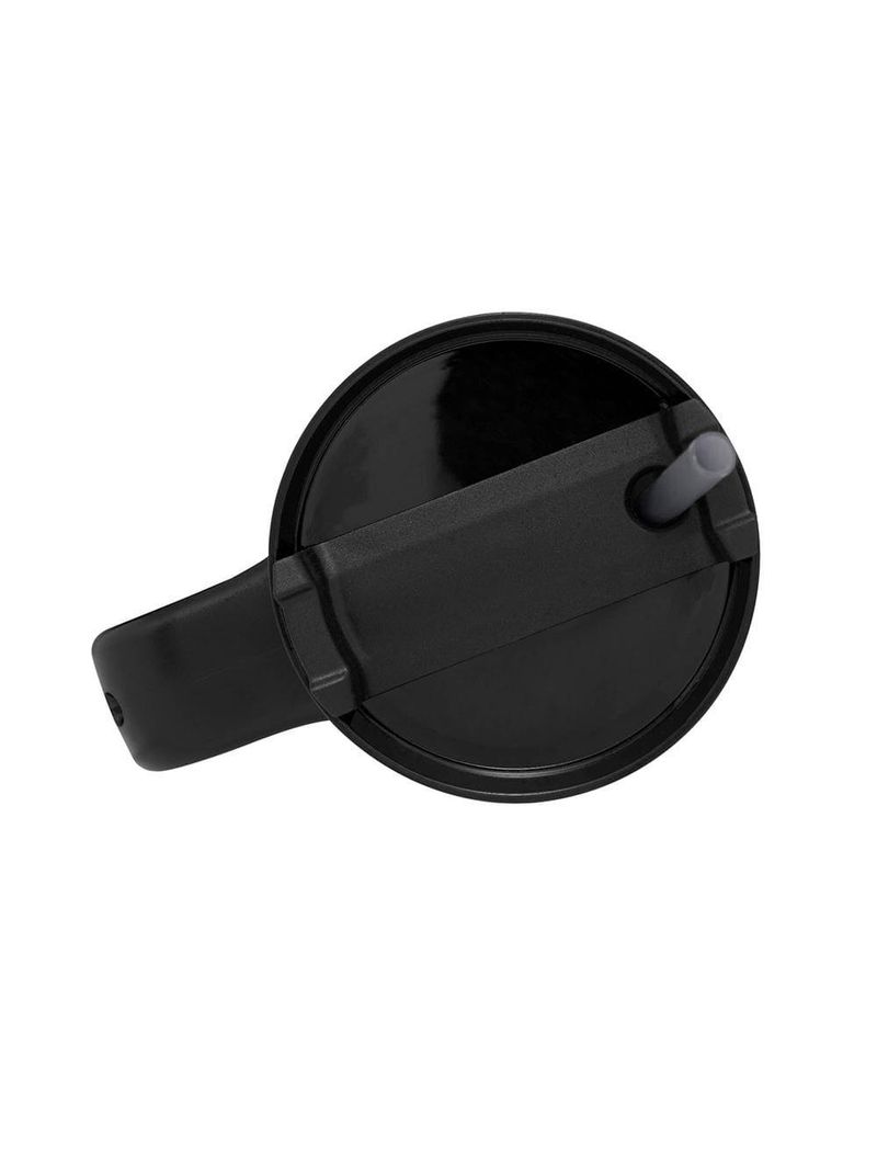 Caneca térmica wolff slimterm 890ml com canudo, parede dupla e base ergonômica cinza