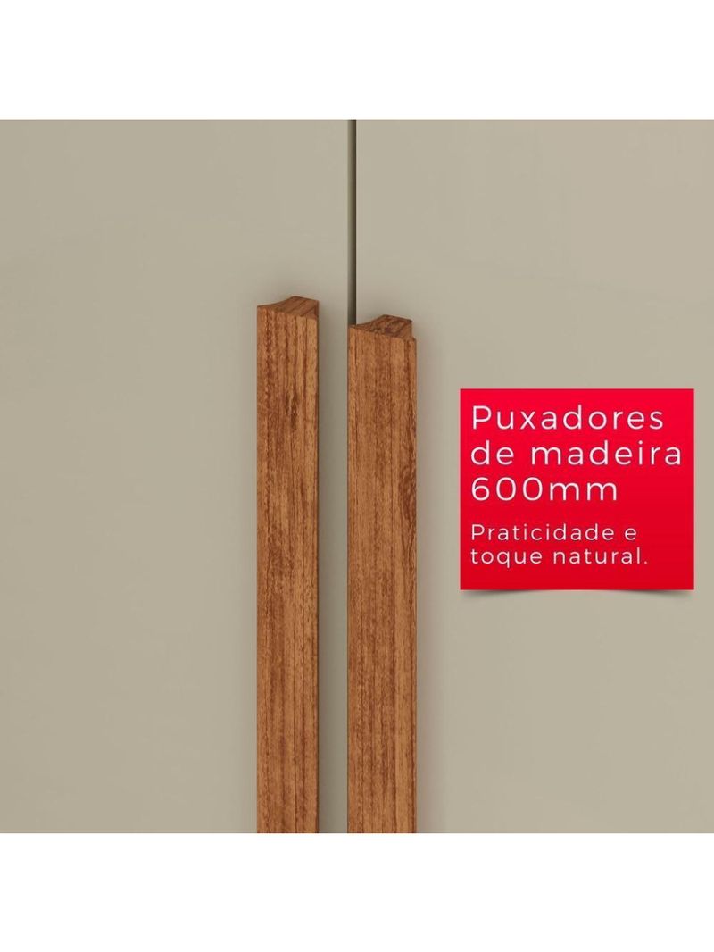 Guarda-roupa Casal 100% Mdf 6 Portas E 4 Gavetas Istambul
