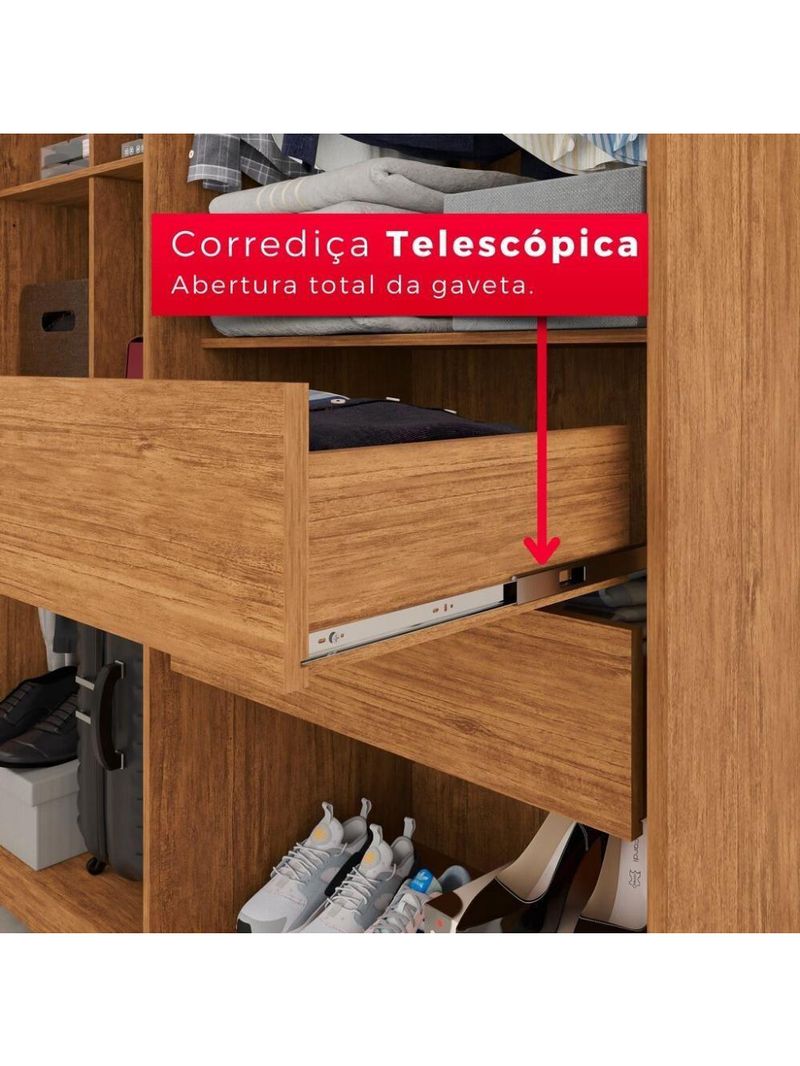 Guarda-roupa Casal 100% Mdf 6 Portas E 4 Gavetas Istambul