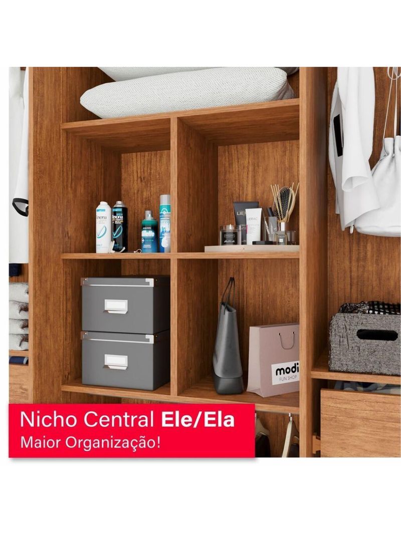 Guarda-roupa Casal 100% Mdf 6 Portas E 4 Gavetas Istambul