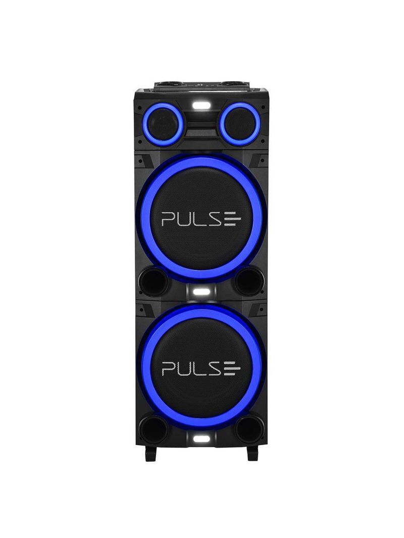Caixa de som torre multilaser pulse double sp516 bluetooth 2700w rms luz led bivolt