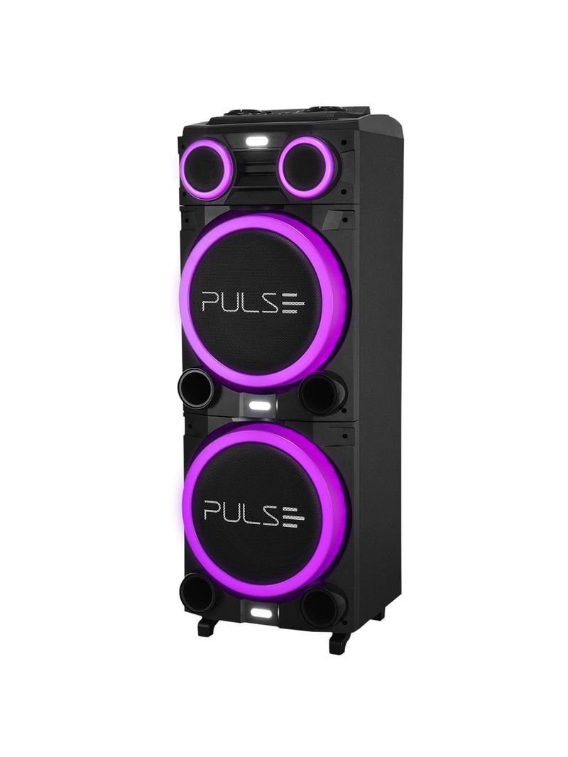 Caixa de som torre multilaser pulse double sp516 bluetooth 2700w rms luz led bivolt