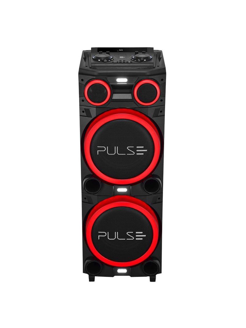 Caixa de som torre multilaser pulse double sp516 bluetooth 2700w rms luz led bivolt