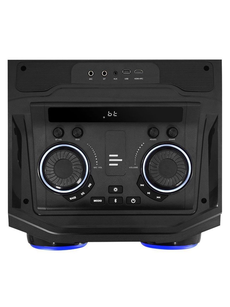 Caixa de som torre multilaser pulse double sp516 bluetooth 2700w rms luz led bivolt