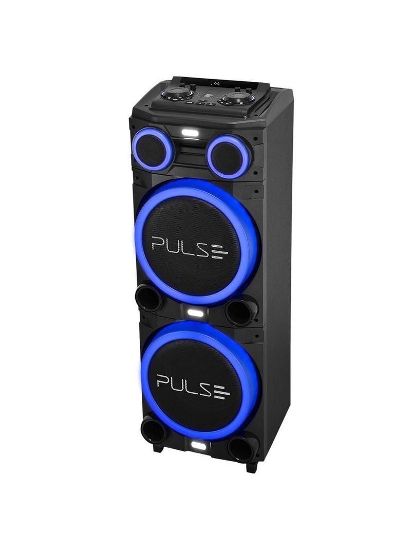 Caixa de som torre multilaser pulse double sp516 bluetooth 2700w rms luz led bivolt