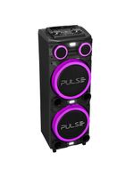 Caixa de som torre multilaser pulse double sp516 bluetooth 2700w rms luz led bivolt