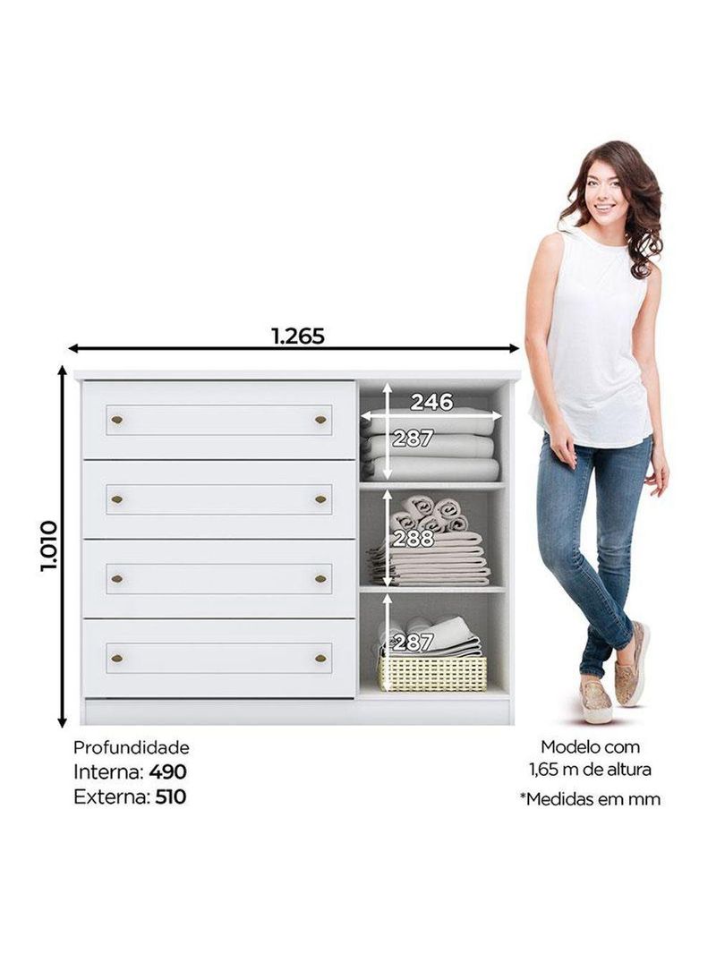 Berço Americano Danny Branco Acetinado Savana Reller E Cômoda Infantil Americana Branco Hp- Henn