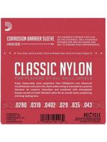 Encordoamento violão nylon tensão media student ej27n d addario