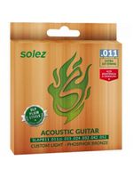 Encordoamento violão aço soleza slapb11 011 phosphor bronze