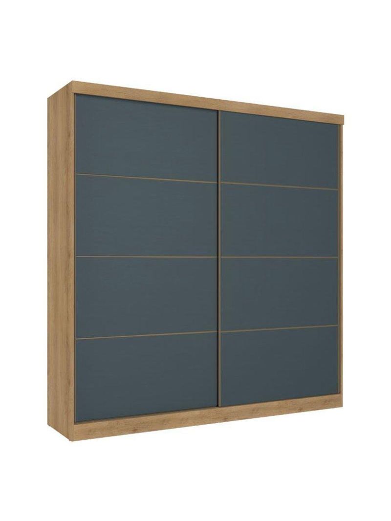 Guarda Roupa Casal Malaga 2 Portas Capuccino Azul Cômoda Gaveteiro Condessa E Cabeceira Formosa